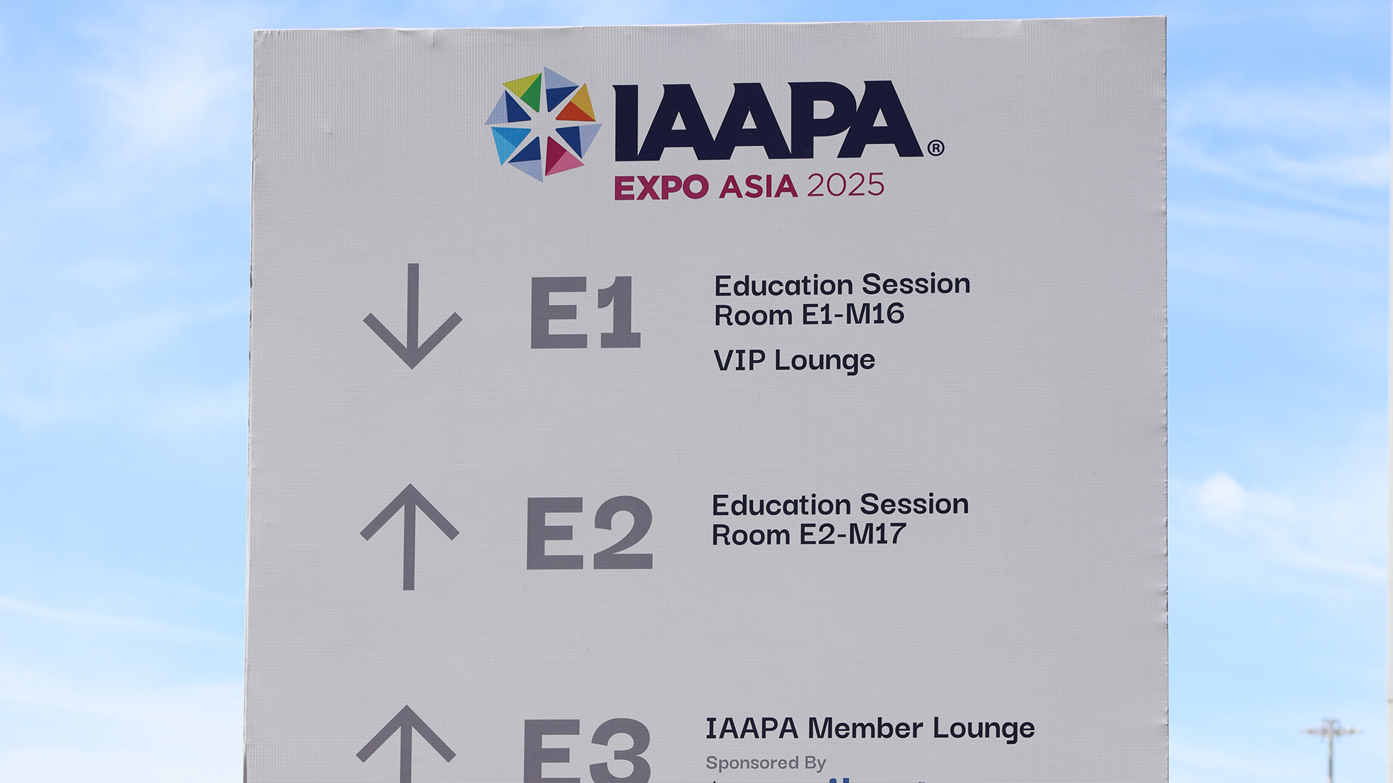 Directional signage at IAAPA Expo Asia 2025