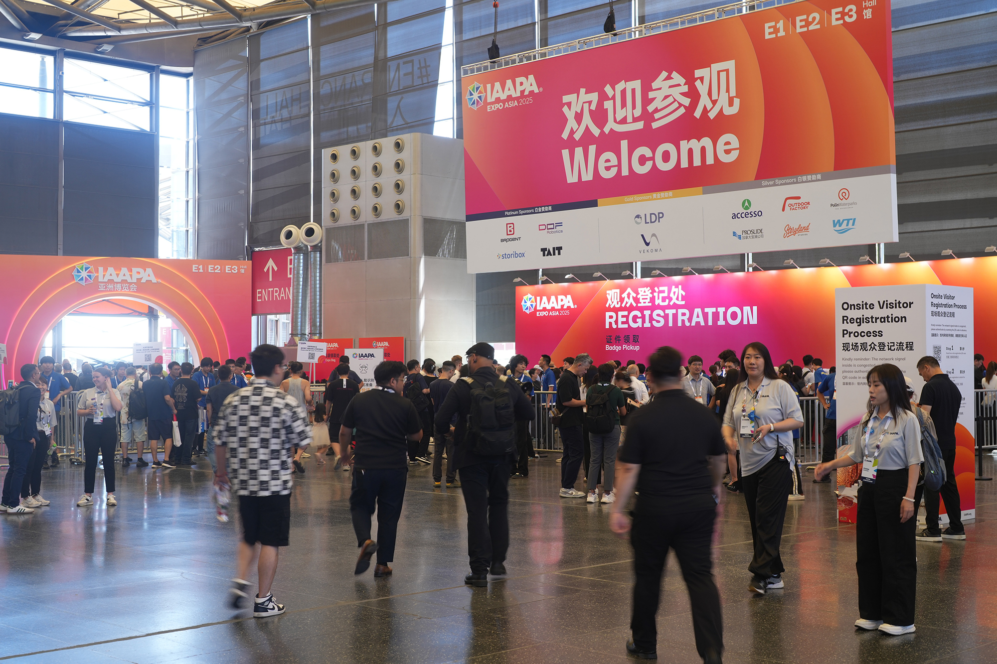 Registration booth at IAAPA Expo Asia 2025