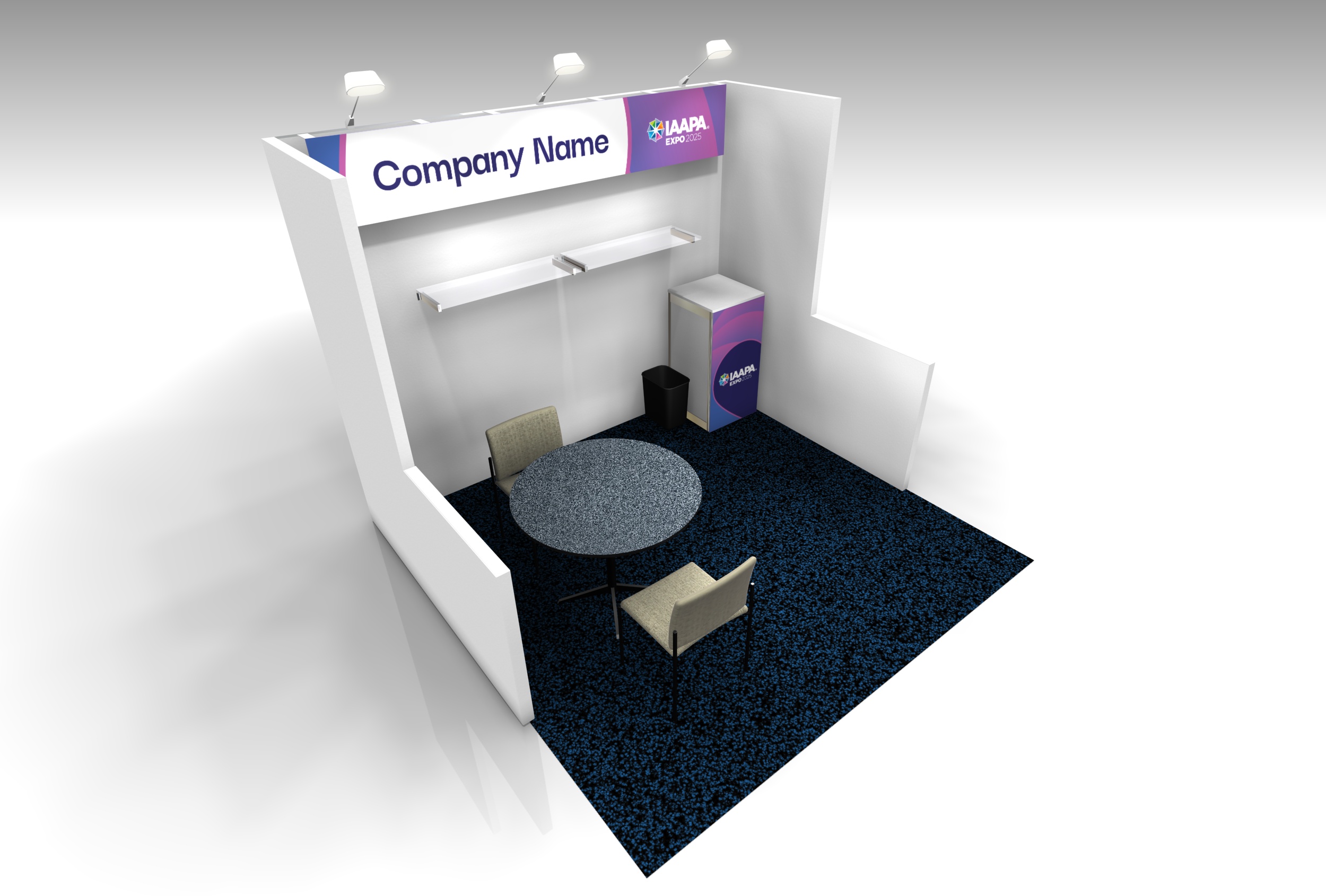 2025-Turnkey-Booth-10x10-Shelves