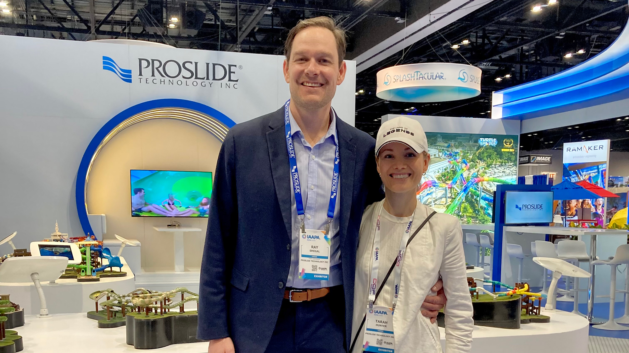 Ray Smegal at IAAPA Expo Proslide Booth