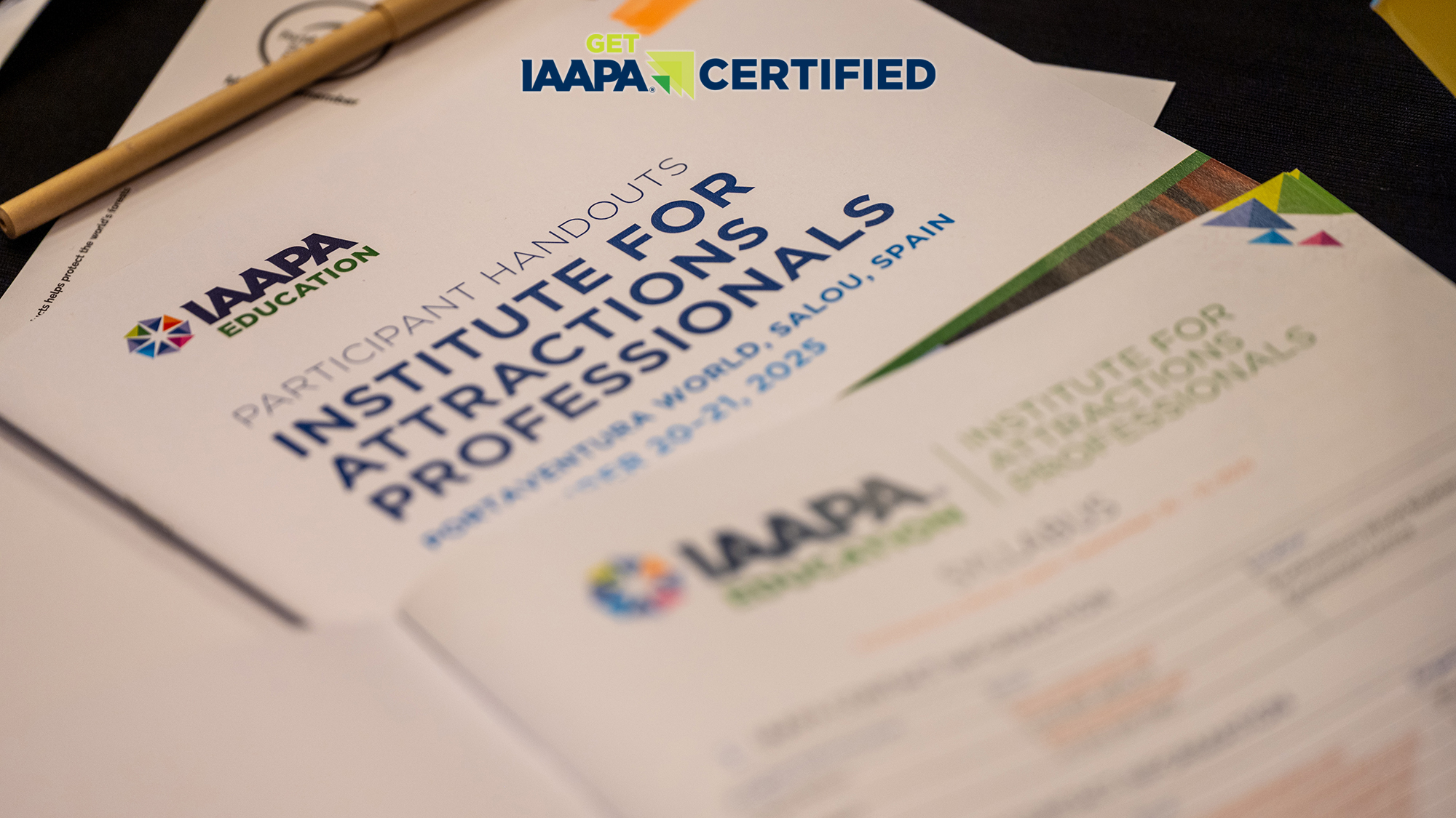 IAAPA Institute for Attraction Professionals Resource Documents with Certified Logo