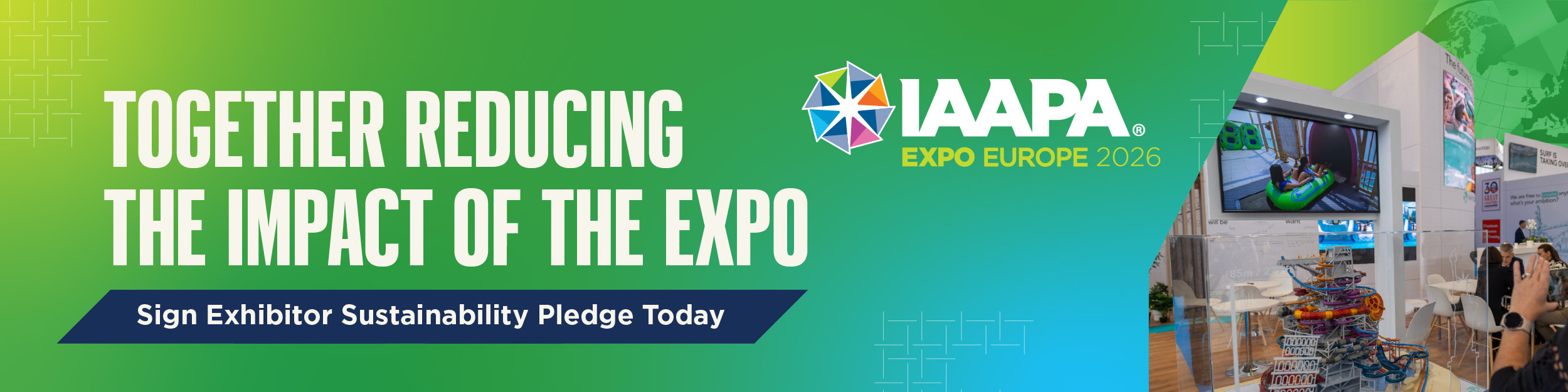 IAAPA Expo Europe 2026 Sustainability Pledge Banner