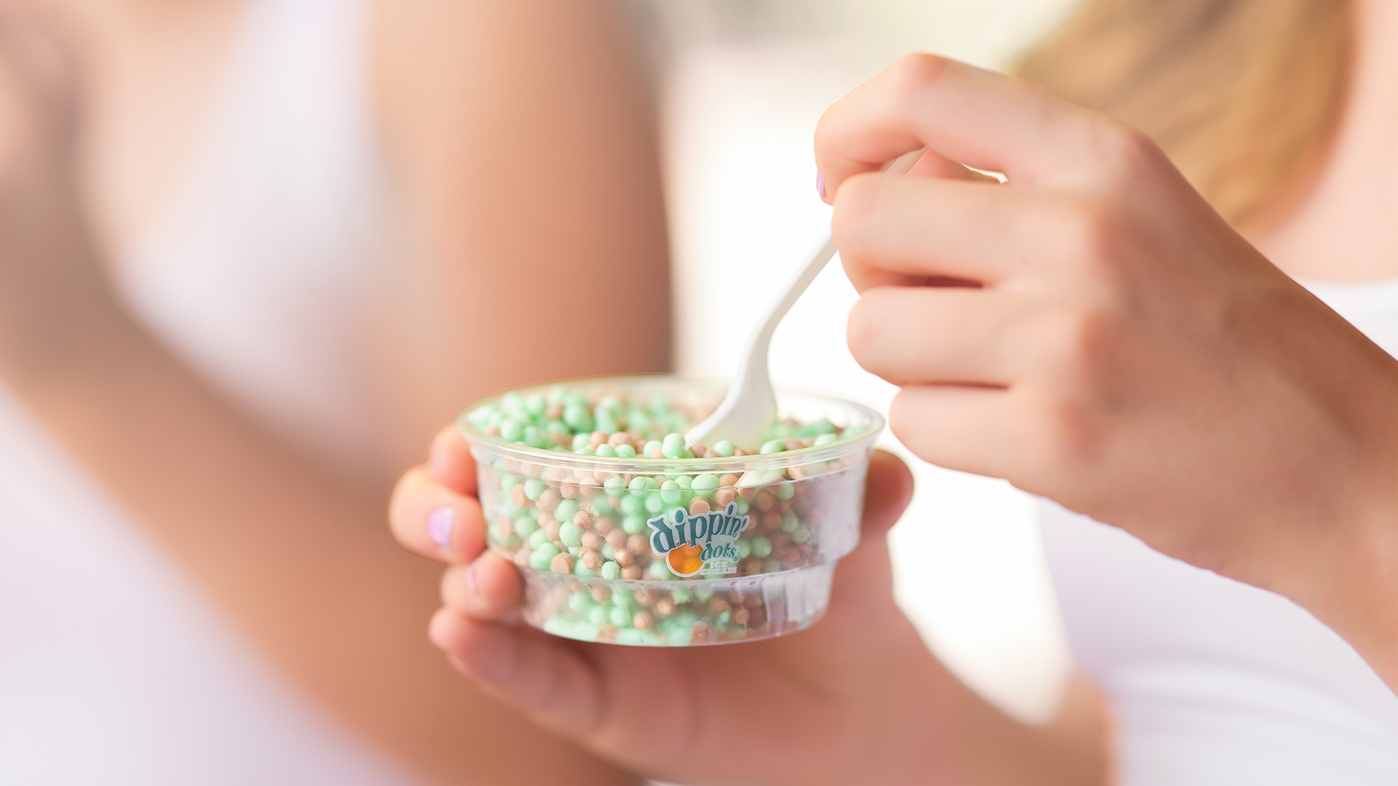 Dippin Dots in a cup