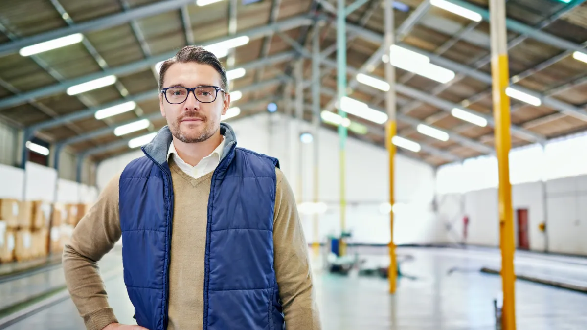 Manufacturer Staff in a warehouse