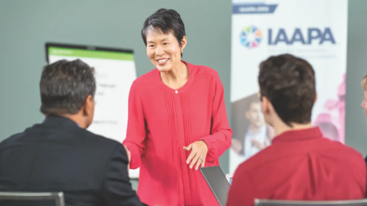Institute with asian teacher