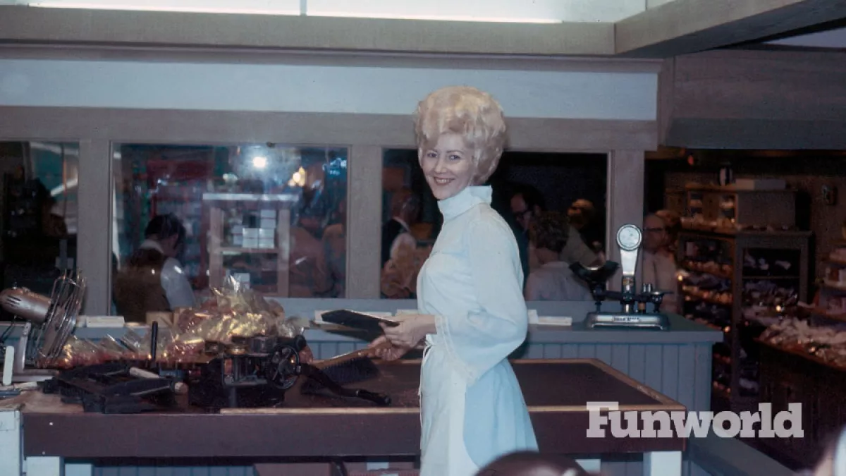 June Ward working at Silver Dollar City in the 1960s