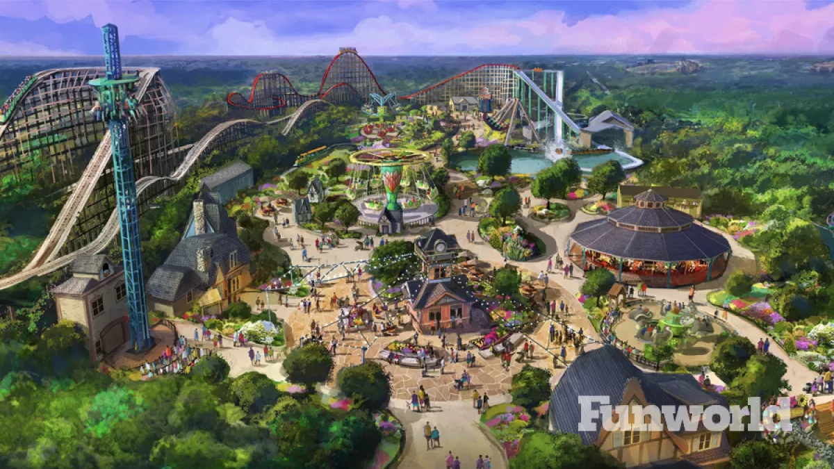 concept art fpr herschend's new discovery meadow land at kentucky kingdom land 