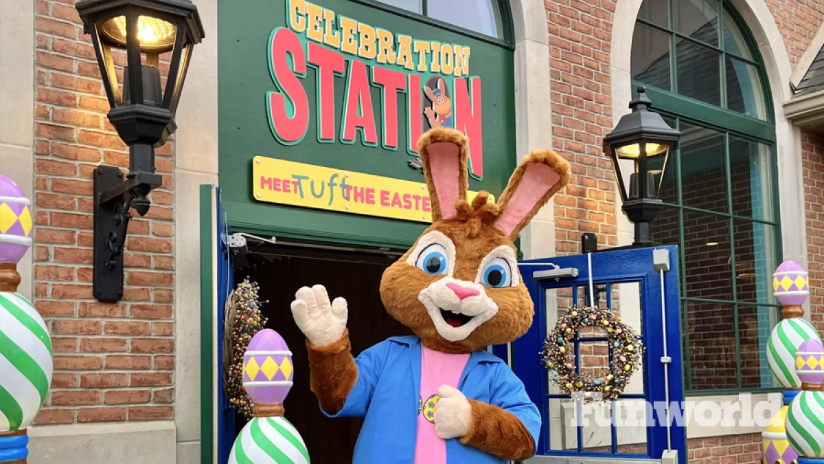 Kennywood's Tuft Easter Bunny welcomes guests to Celebration Station