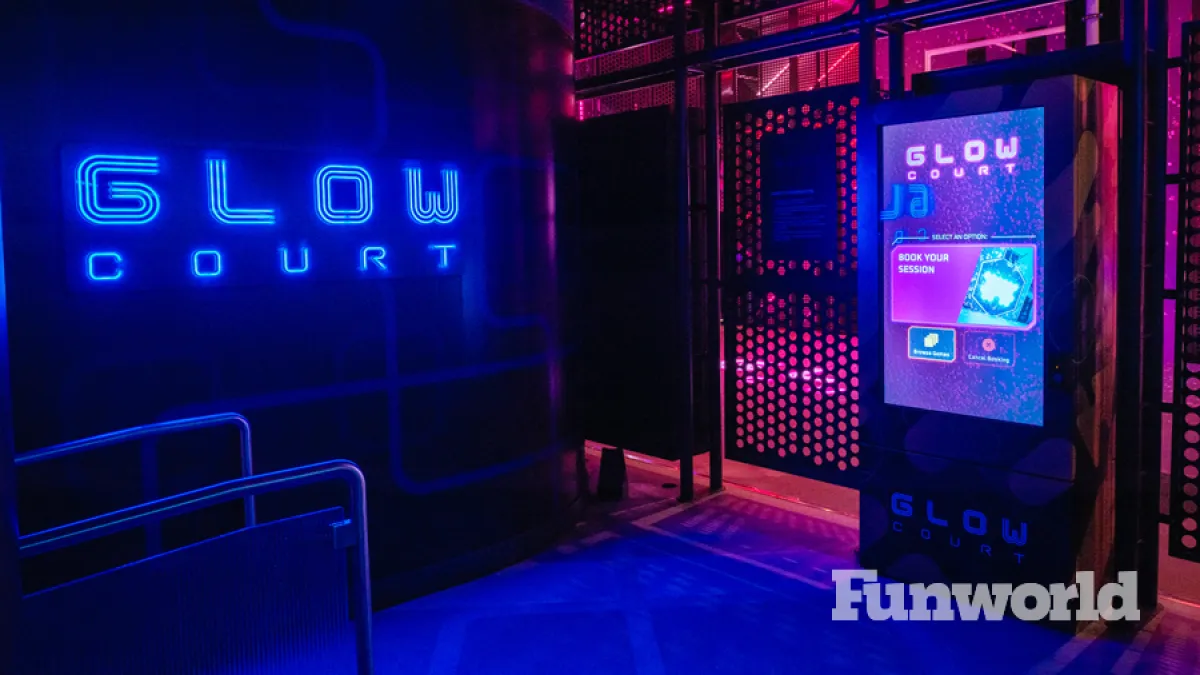 glow court game on norwegian cruise line touchpad