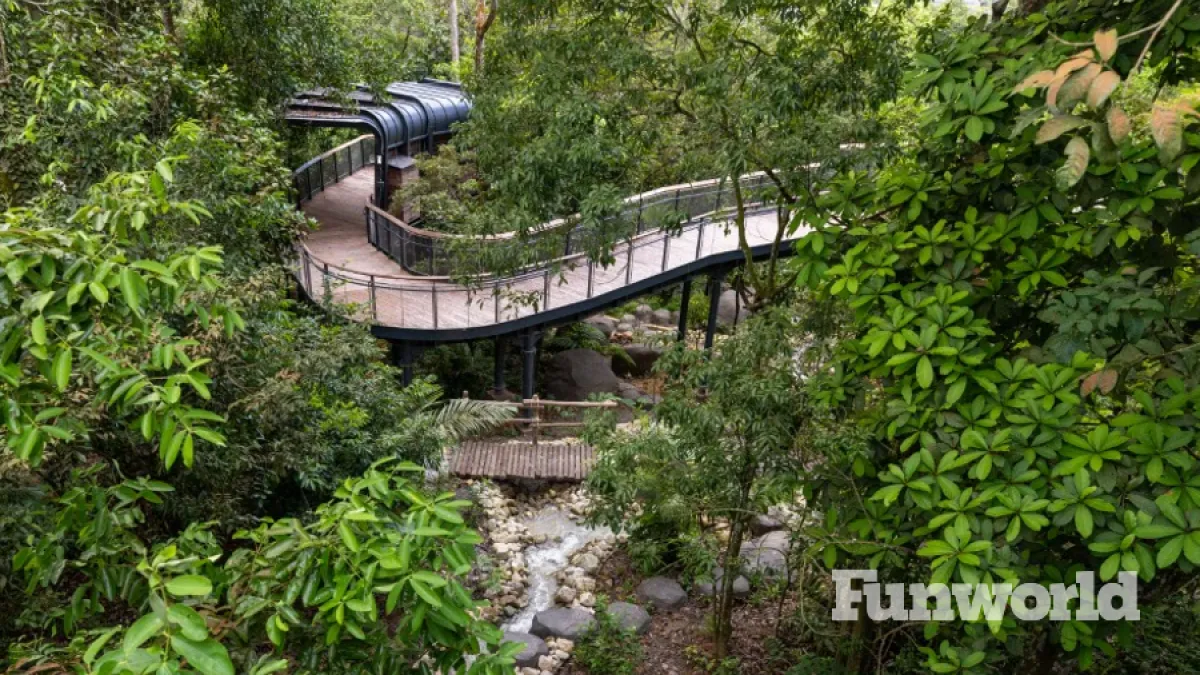 Elevated bridges and walkways snake their way through the attraction. Credit: Mandai Wildlife Group