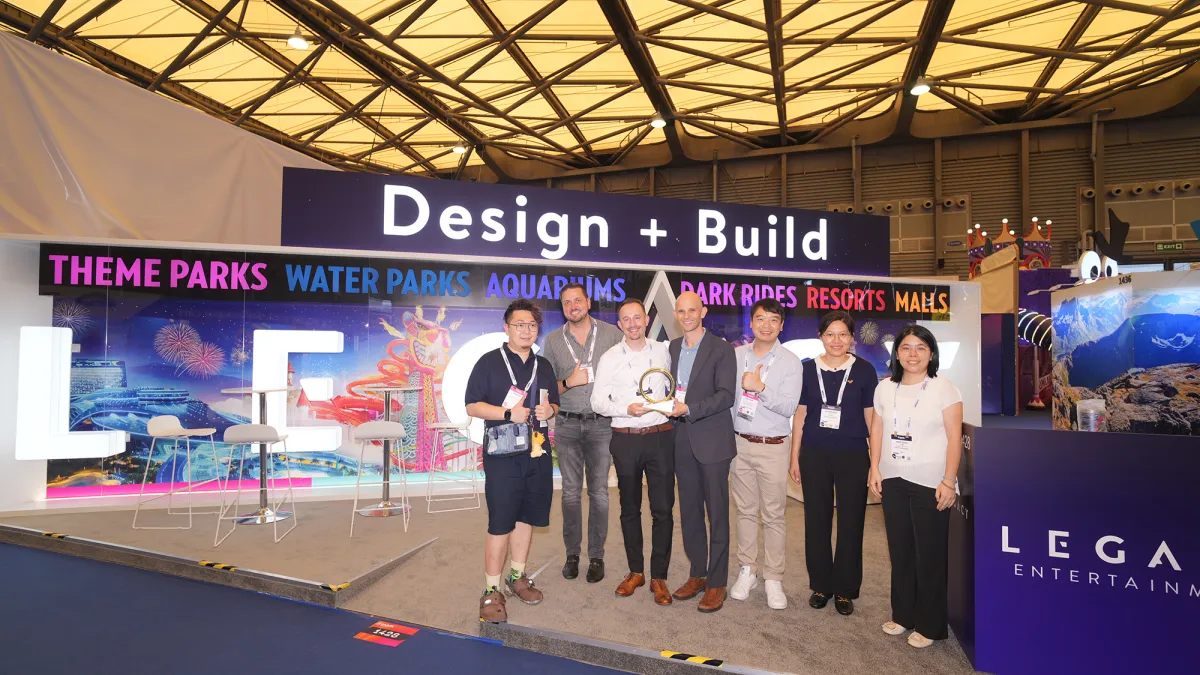 Legacy Entertainment IAAPA Expo Asia 2025 Brass Ring Exhibitor Award