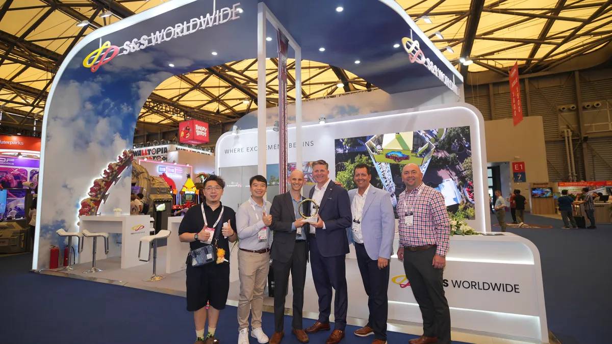 S&S Worldwide IAAPA Expo Asia 2025 Brass Ring Exhibitor Award