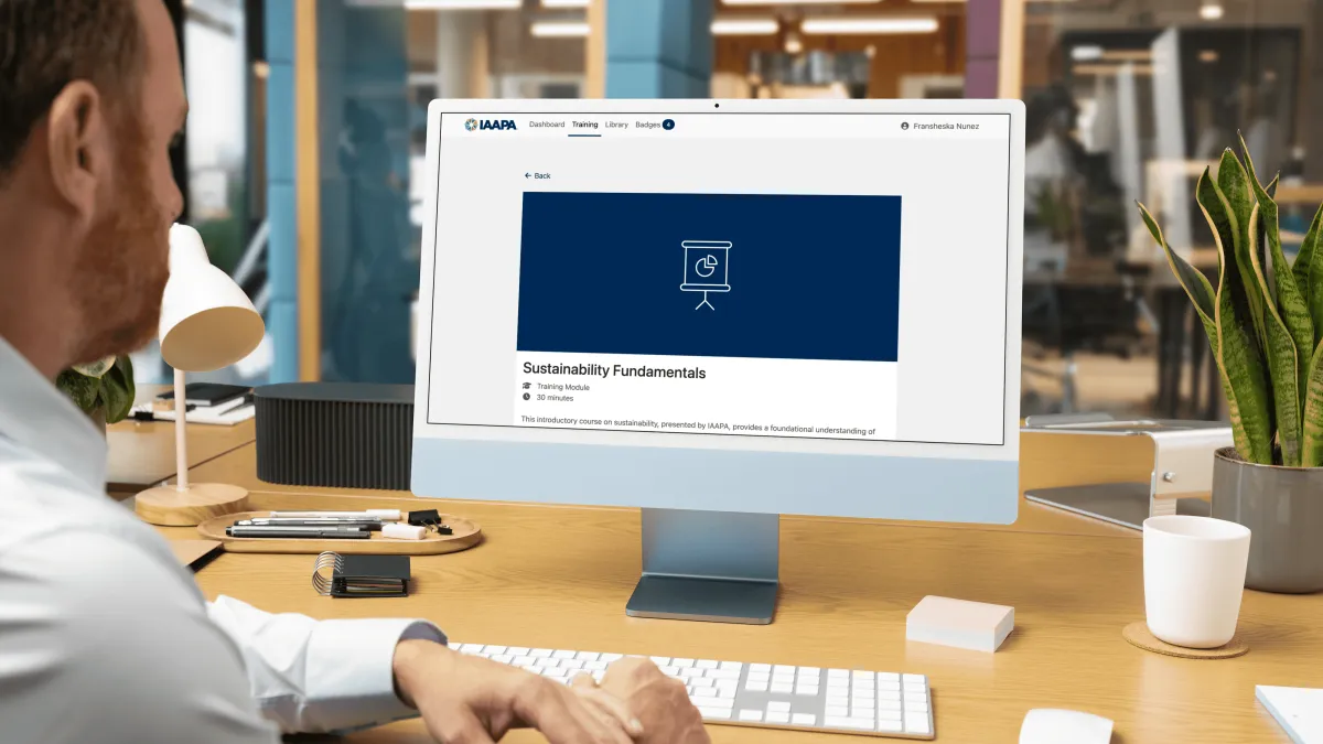 sustainability course mockup