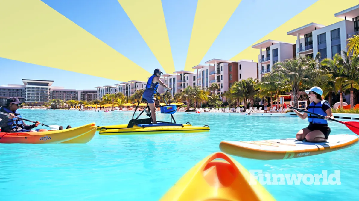lagoons evermore orlando with kayakers