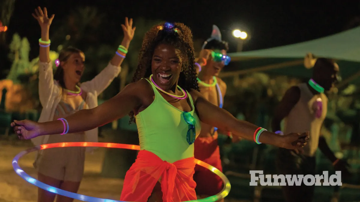 water parks seaworld aquatica night time dance party