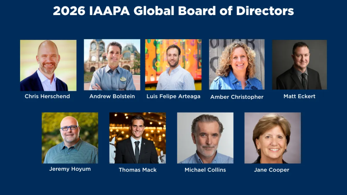 IAAPA 2026 Global Board of Directors