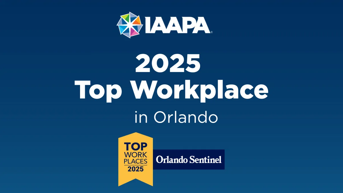 IAAPA Named Top Workplace in Orlando