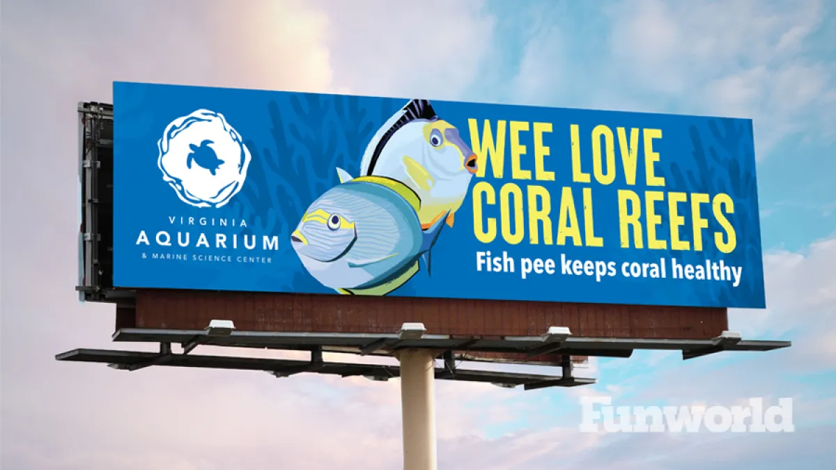 virginia aquarium coral billboard