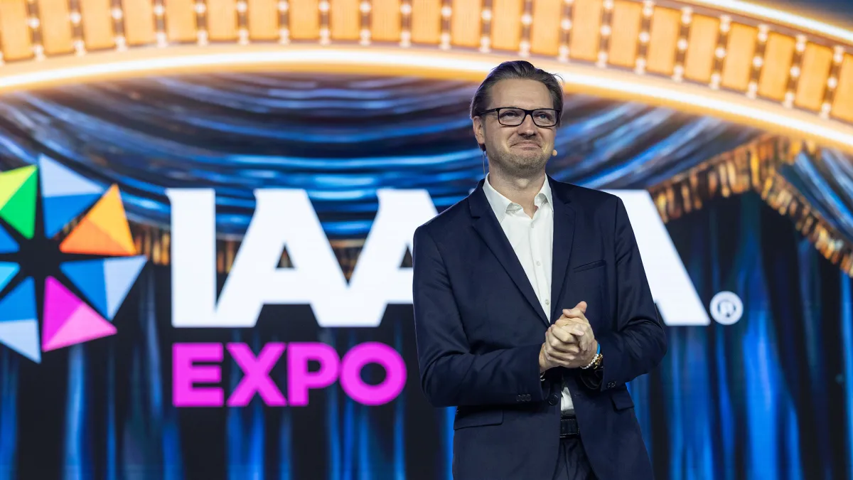 Jakob Wahl at IAAPA Expo Opening Ceremony stage