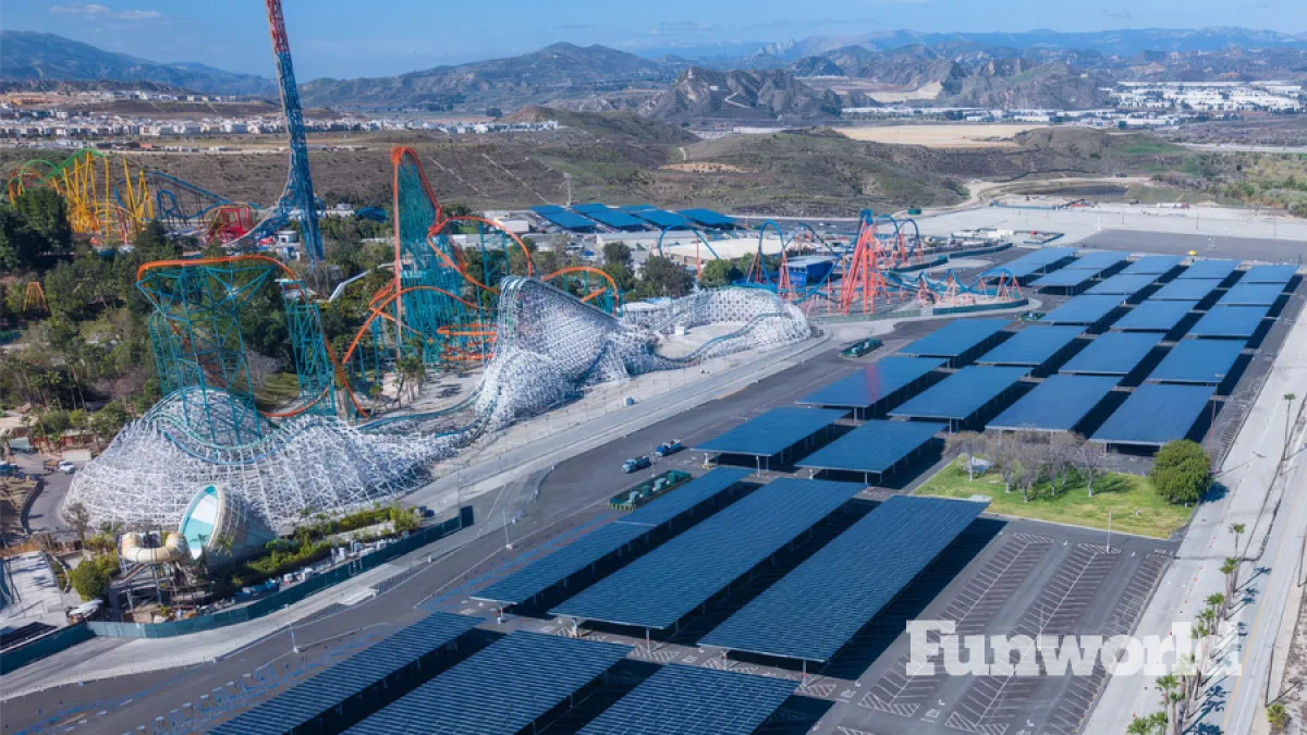 sustainability six flags magic mountain solar