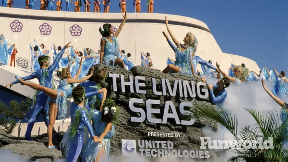 walt disney world epcot living seas pavilion historic photo