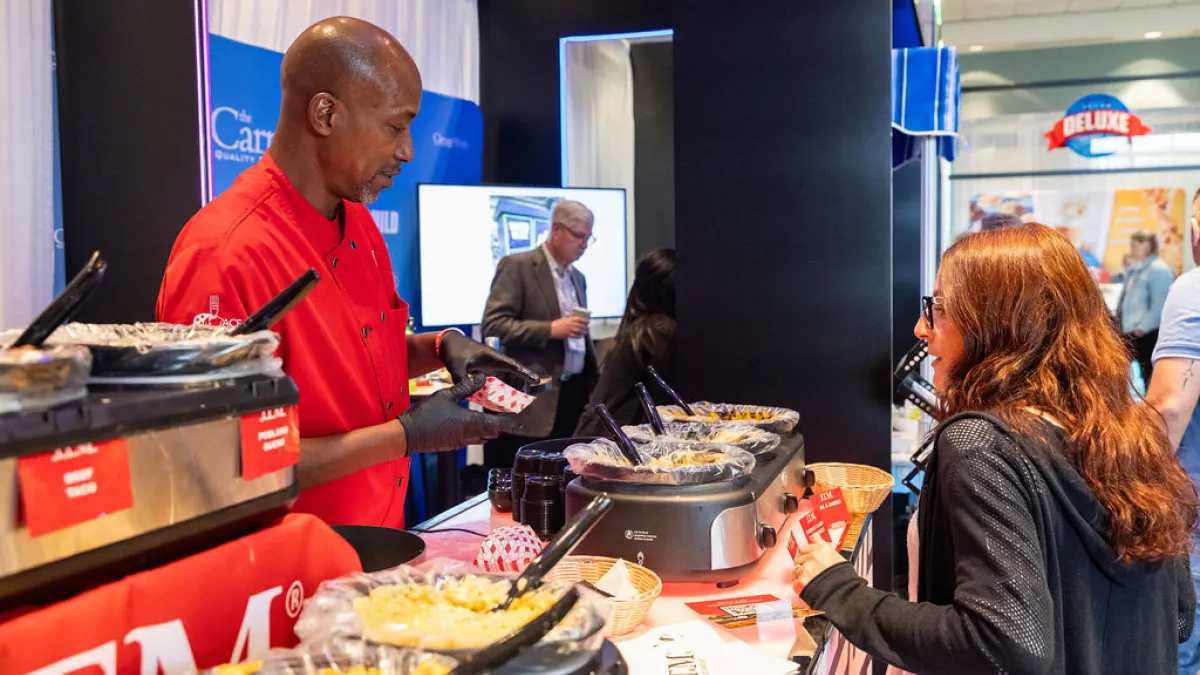 Food given out at expo