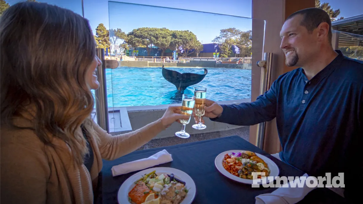 valentines day at seaworld san diego table