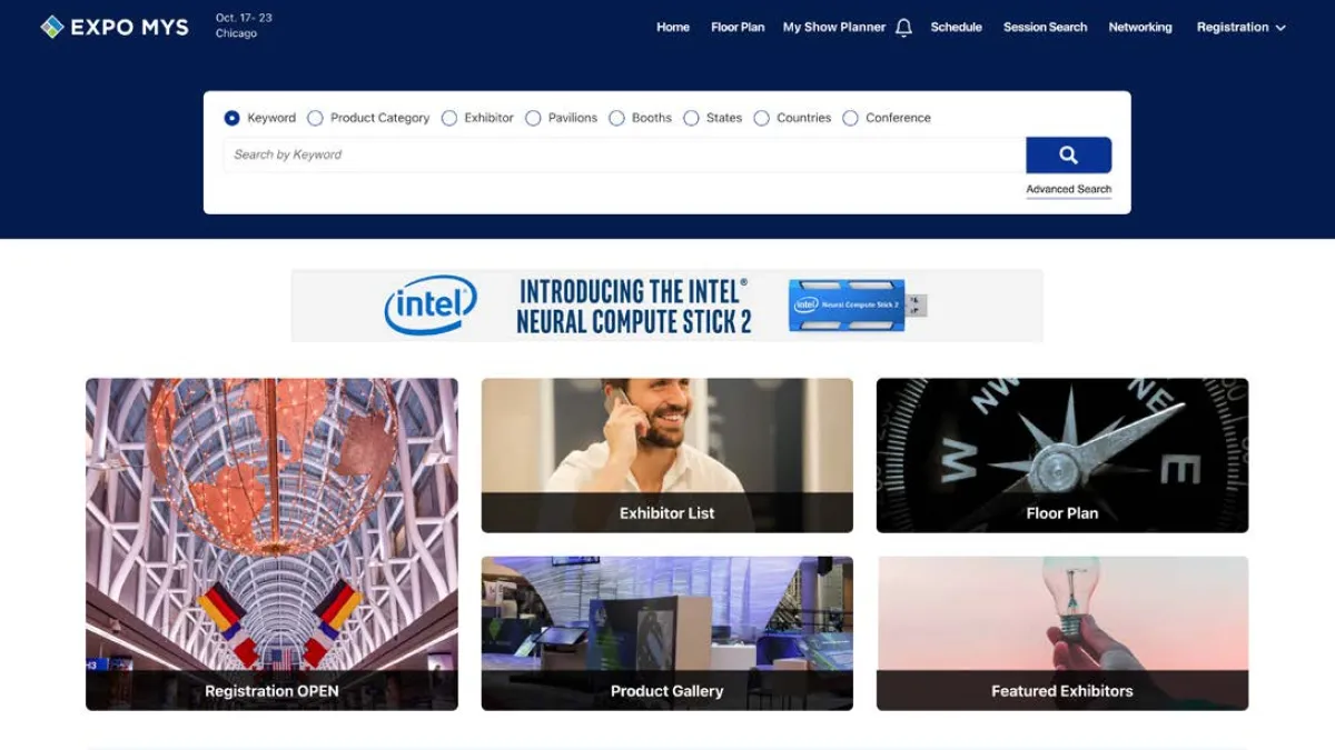 Digital Booth Package Directory Homepage Banner