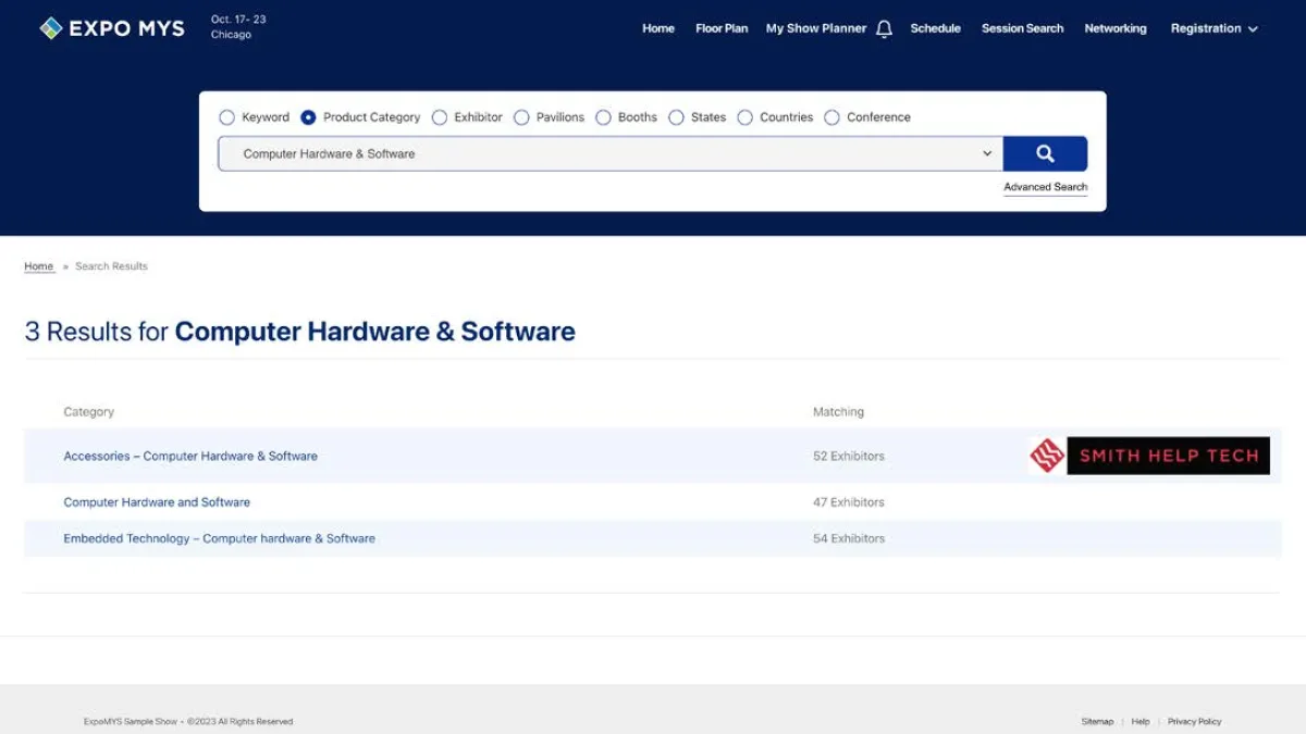 Digital Booth Package Product Category Banner