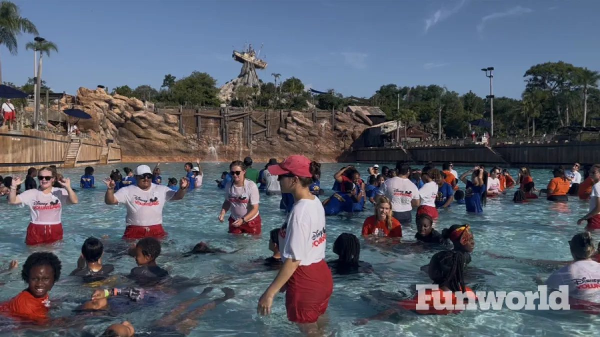 typhoon lagoon worlds largest swim lesson