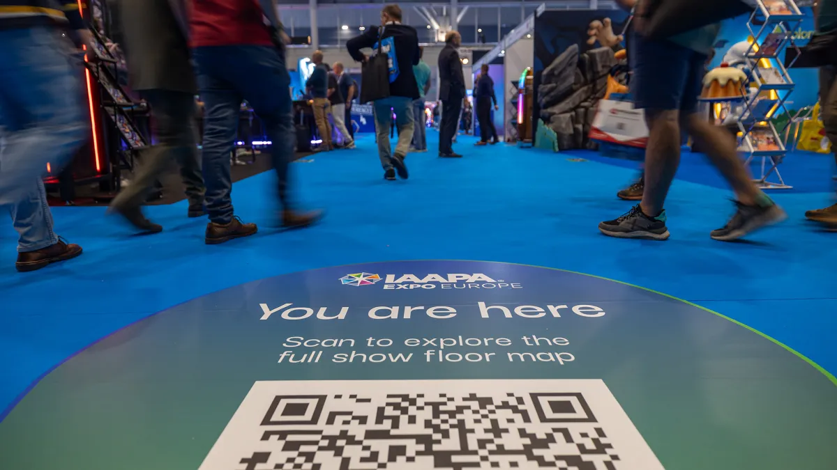 IAAPA Expo Europe 2025 You Are Here Floor Sticker