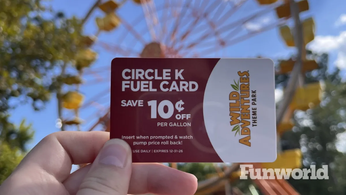Wild adventures gas card
