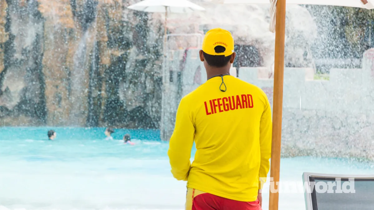 life guard near a water attraction