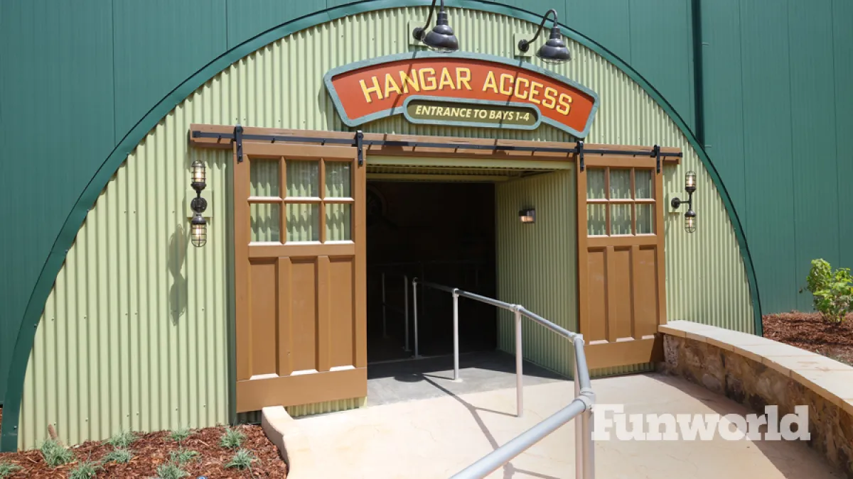 dollywood nightflight building entrance