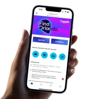 Connect+ Homepage on a mobile device