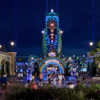 Epic Universe Nighttime Front Gate