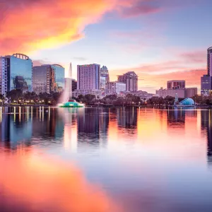 Orlando, Florida Skyline at Sunrise