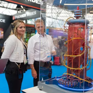 IAAPA Expo Water Slide Booth Attendees