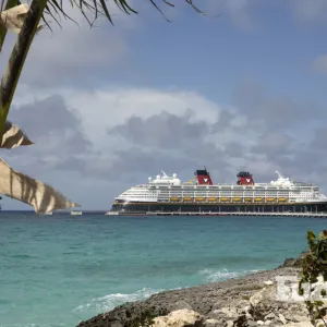 disney cruise line lighthouse point docked ship