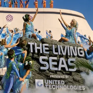The opening ceremony of The Living Seas at Epcot in 1986