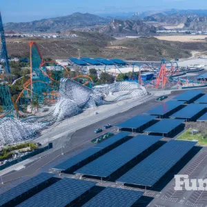 sustainability six flags magic mountain solar