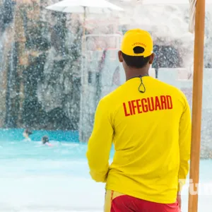life guard near a water attraction