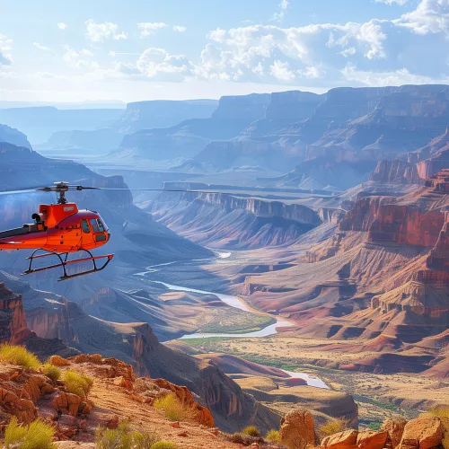 Scenic helicopter tour over the Grand Canyon