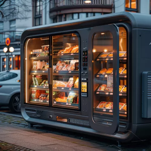 Vending Machine with food