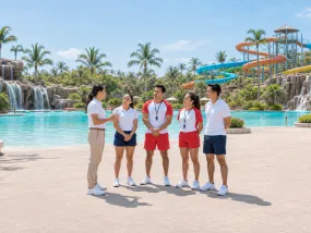 Water park staff