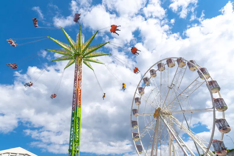 Ferris Wheel and Swings in Brisbane, Australia