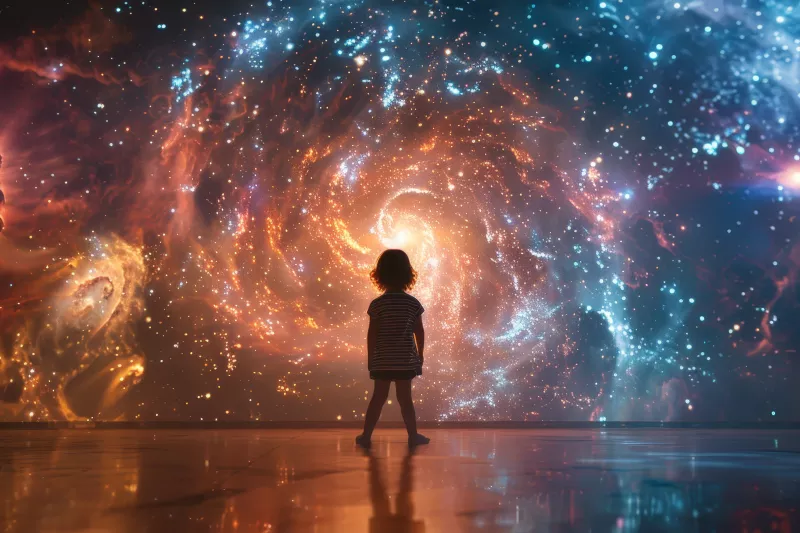 child in science museum