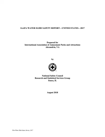 2017 - North America Water Slide Safety Report