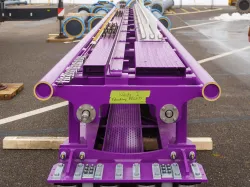 A vertical perspective of Six Flags Great Adventure's new roller coaster track. 