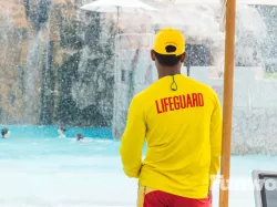 life guard near a water attraction